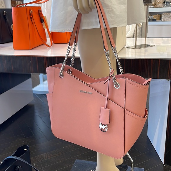 MICHAEL KORS
Jet Set Large X Chain Saffiano Leather Shoulder Tote
PRIMROSE 
NWT - Picture 6 of 16